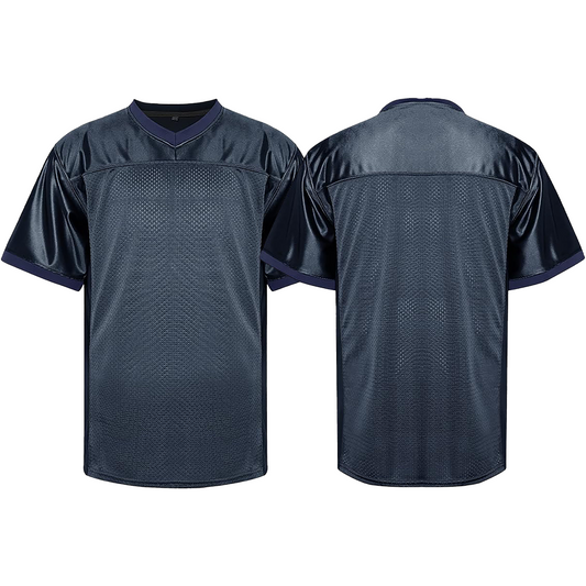 Navy Football Jersey Blank Mesh