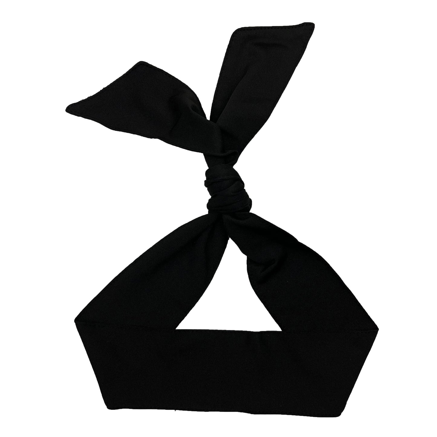 Sports Head Tie Headband Black