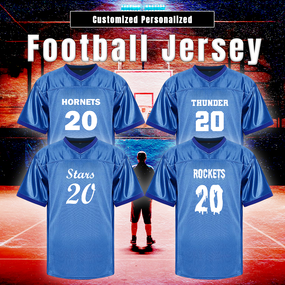 Customized Football Blue Jersey Benefits