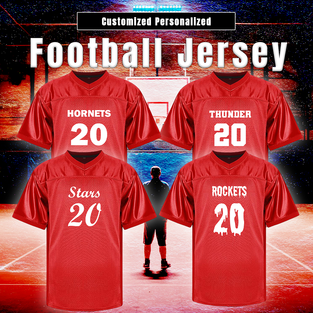 Customized Football Black Jersey B
