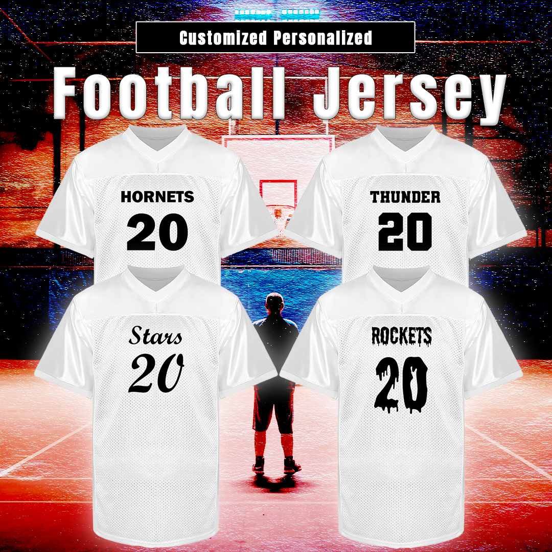 Customized Football White Jersey Features