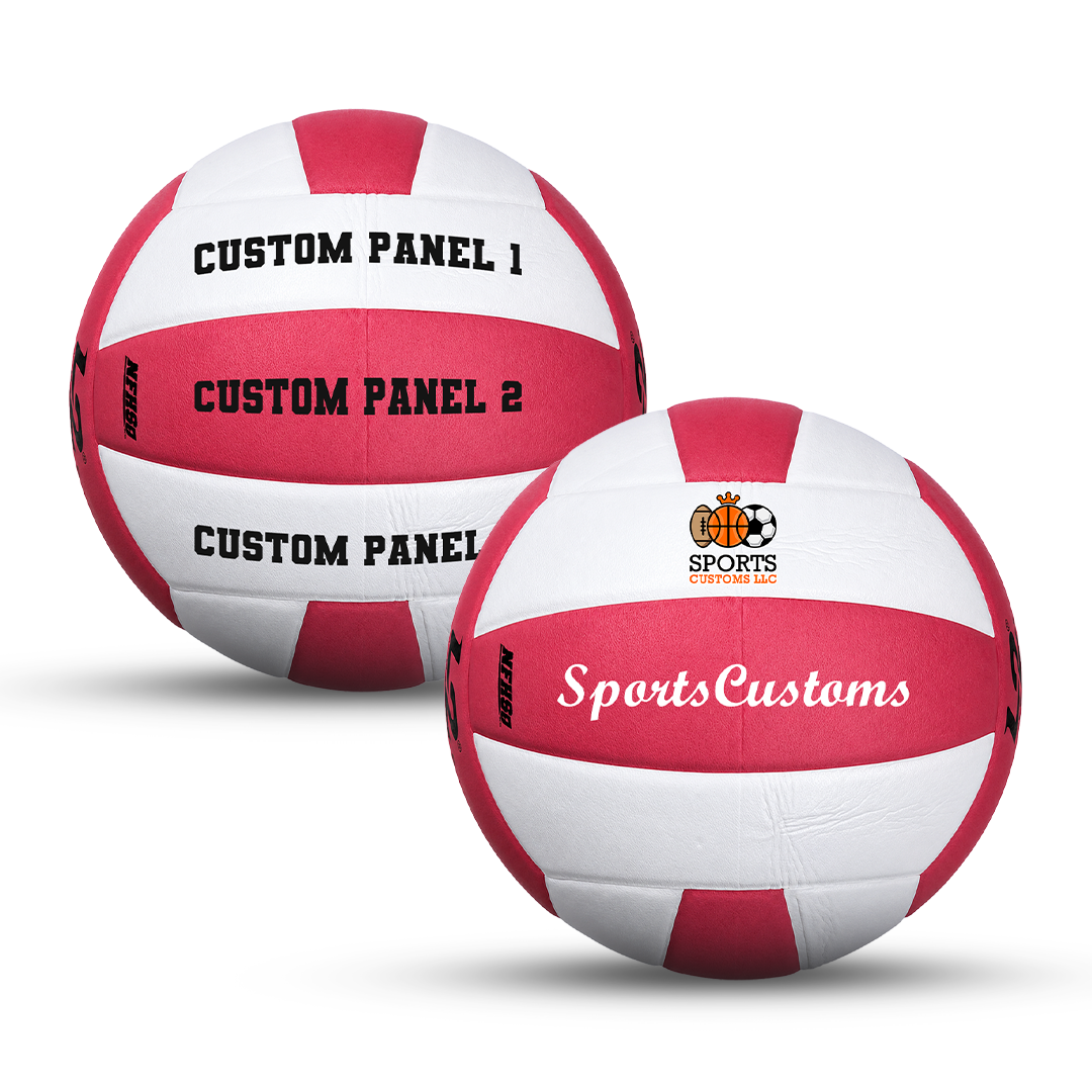 Customized Molten L2 Pink and White Volleyball – Sports Customs