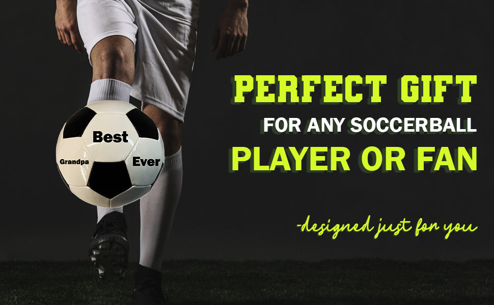 Custom Best Grandpa Ever Soccer Ball A
