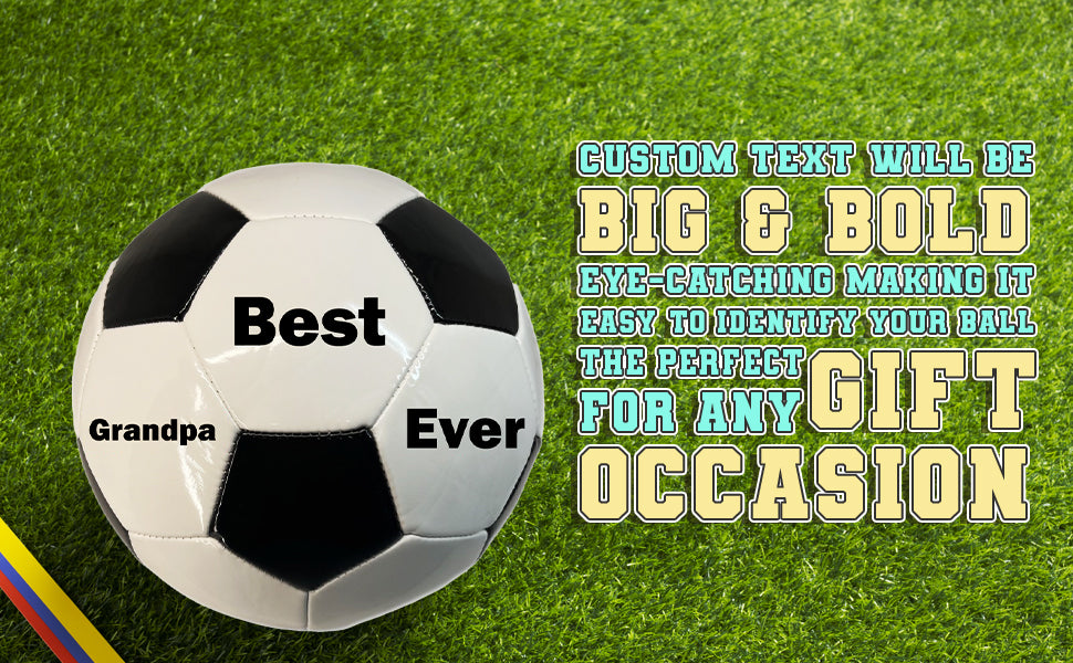 Custom Best Grandpa Ever Soccer Ball B