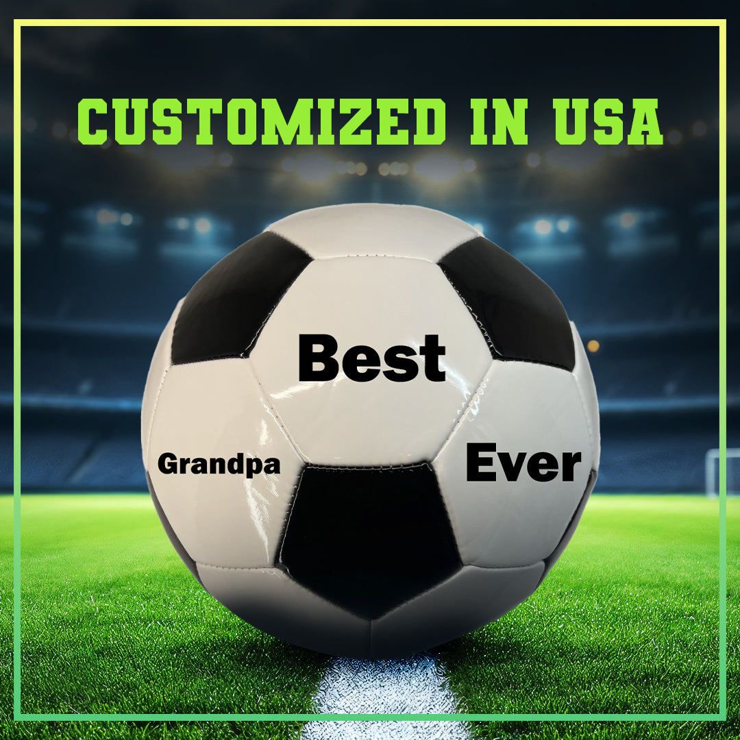 Custom Best Grandpa Ever Soccer Ball C