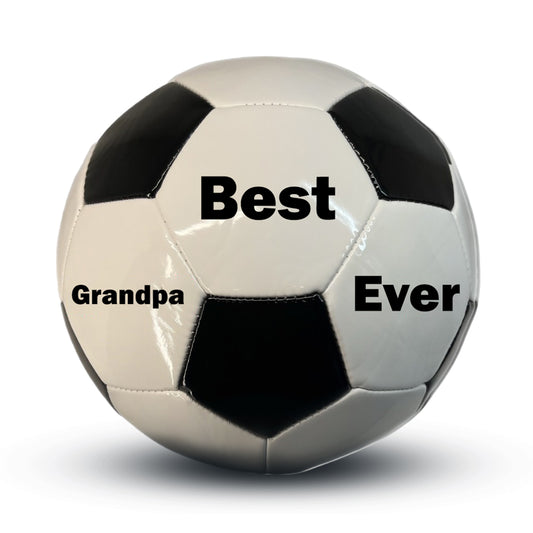 Custom Best Grandpa Ever Soccer Ball