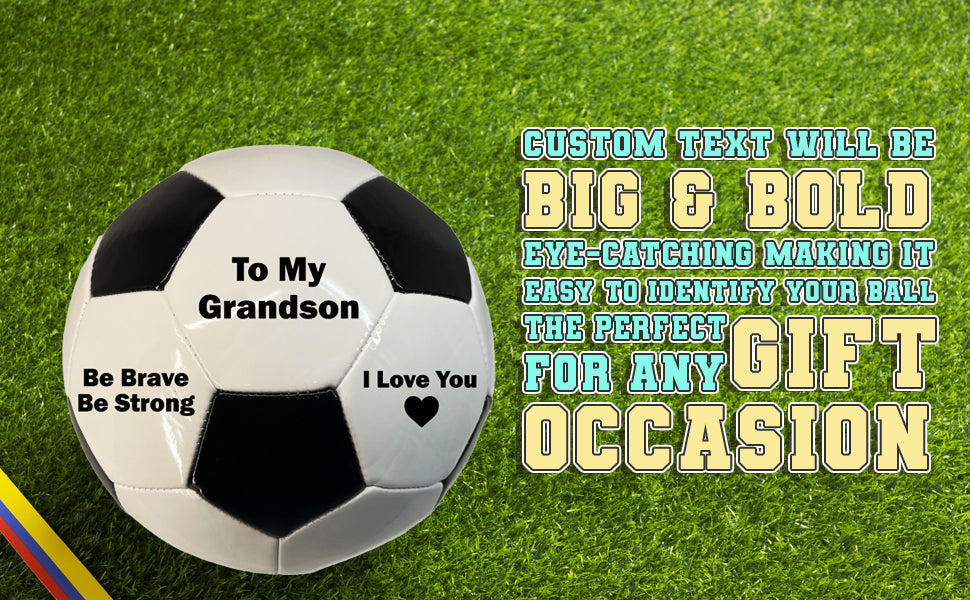Soccer Ball To My Grandson White C
