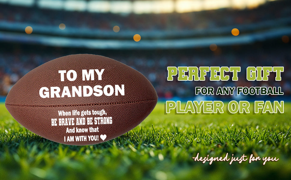Custom Grandson Football Gift