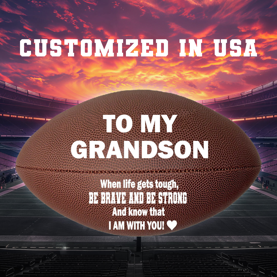 Customized Grandson Football Gift