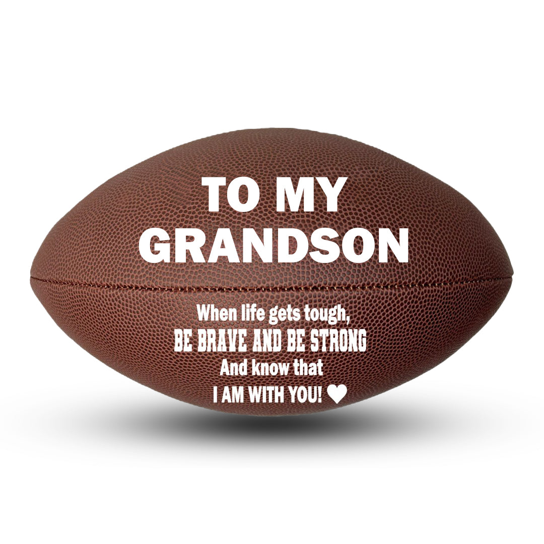 Custom Grandson Football Gift