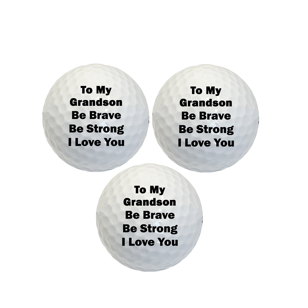 To My Grandson Golf Ball