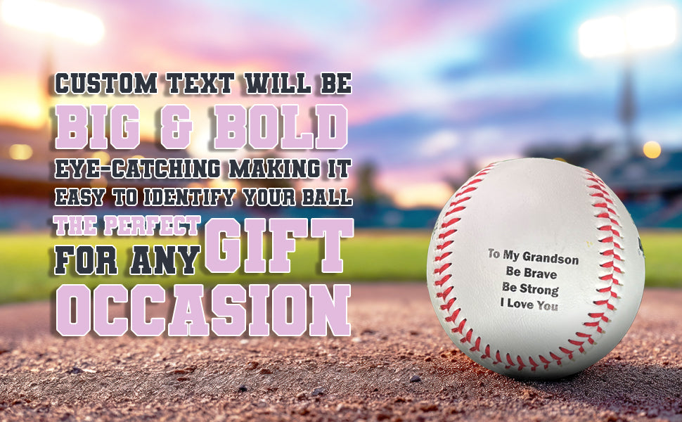 To My Grandson Be Brave Baseball 1