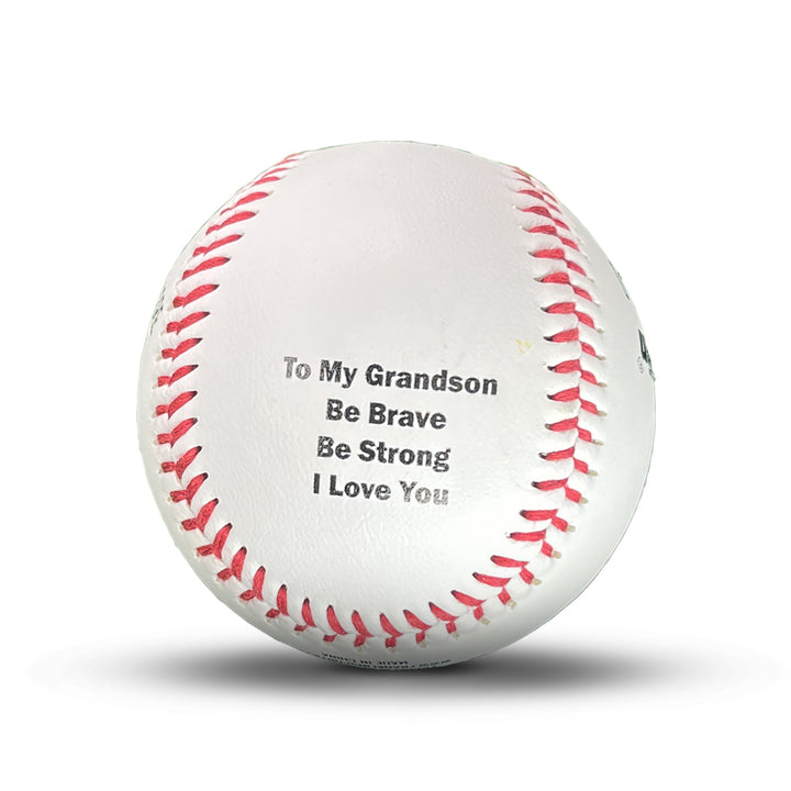 To My Grandson Be Brave Baseball