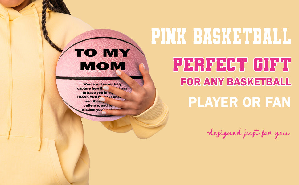 TO My Mom Basketball Pink 4