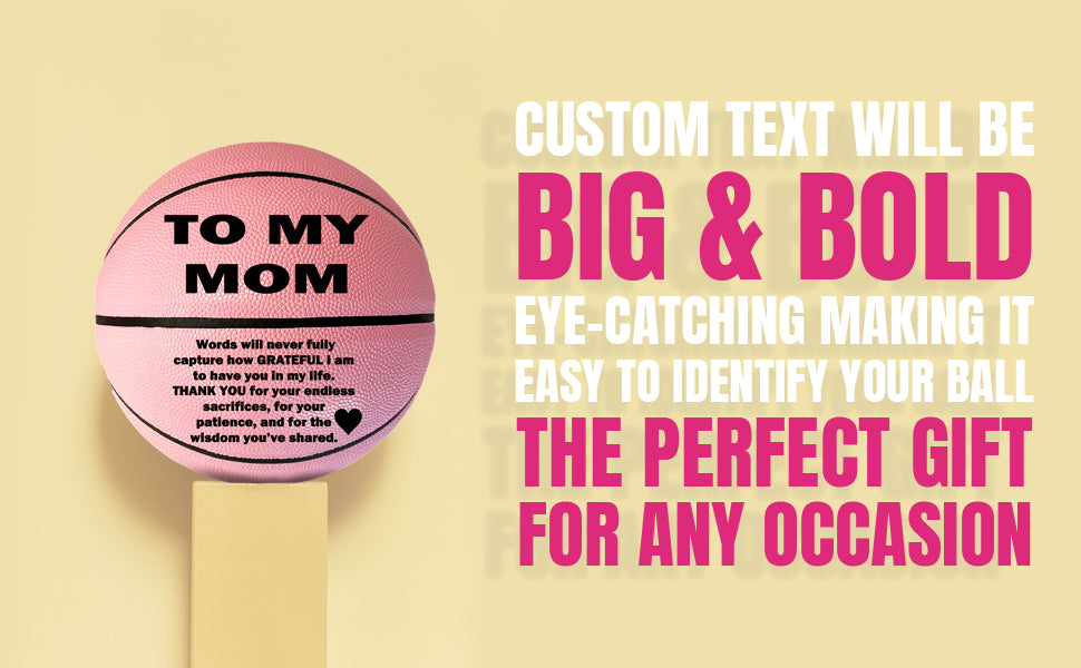 TO My Mom Basketball Pink 2