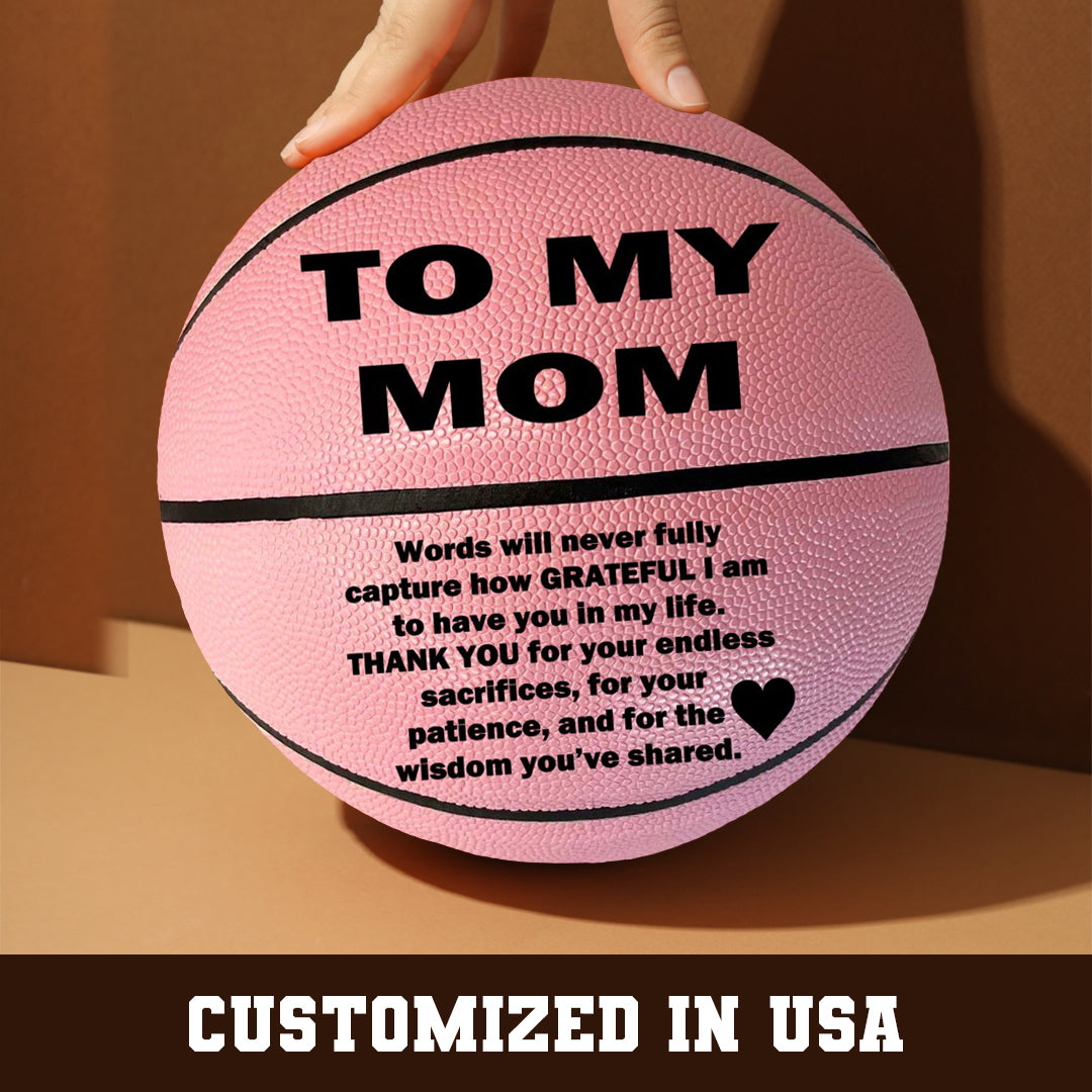 TO My Mom Basketball Pink 1