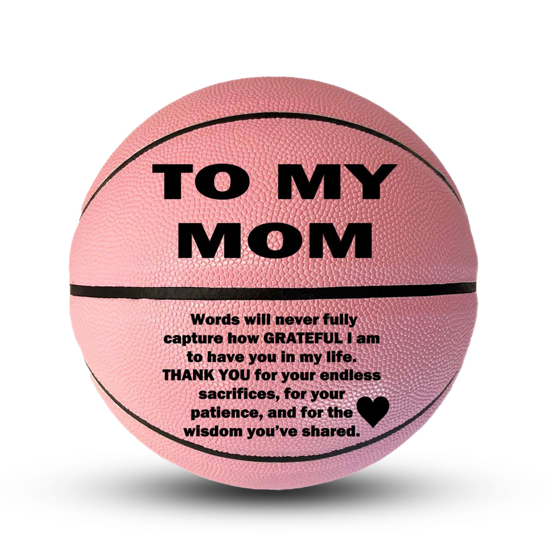 TO My Mom Basketball Pink