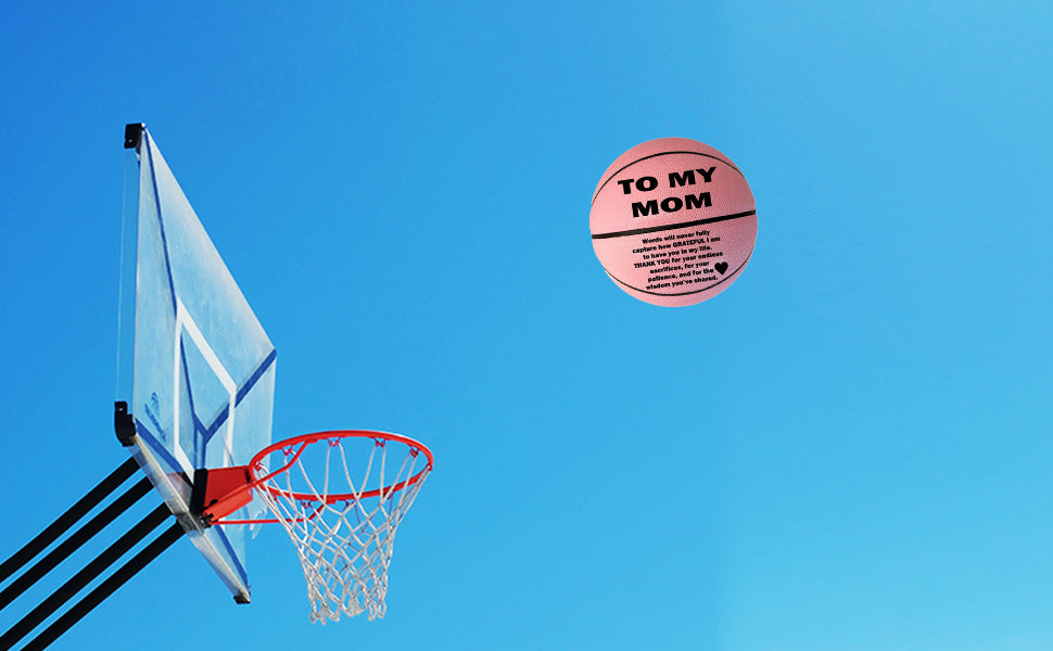 TO My Mom Basketball Pink 3