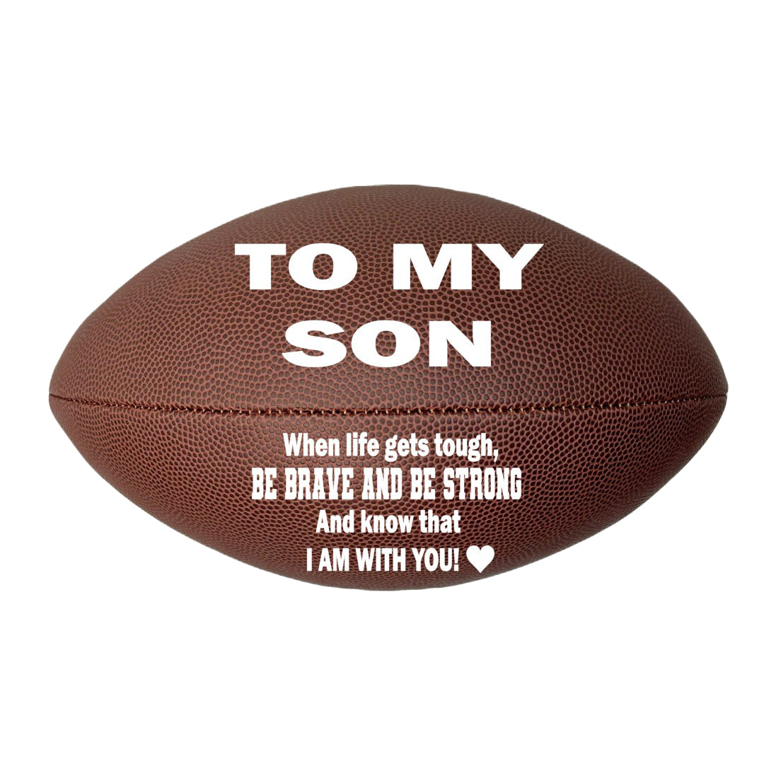 To My Son Football White