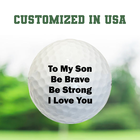 Custom To My Son Golf Balls D