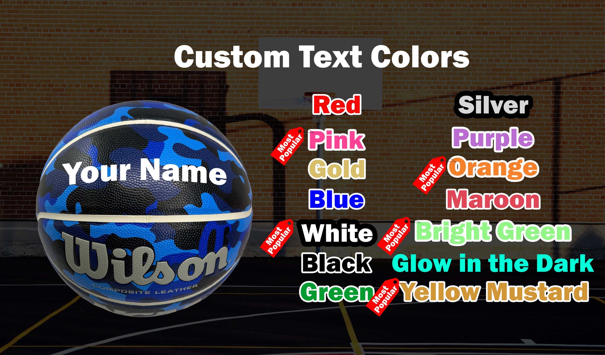 Custom Text Colors Option.