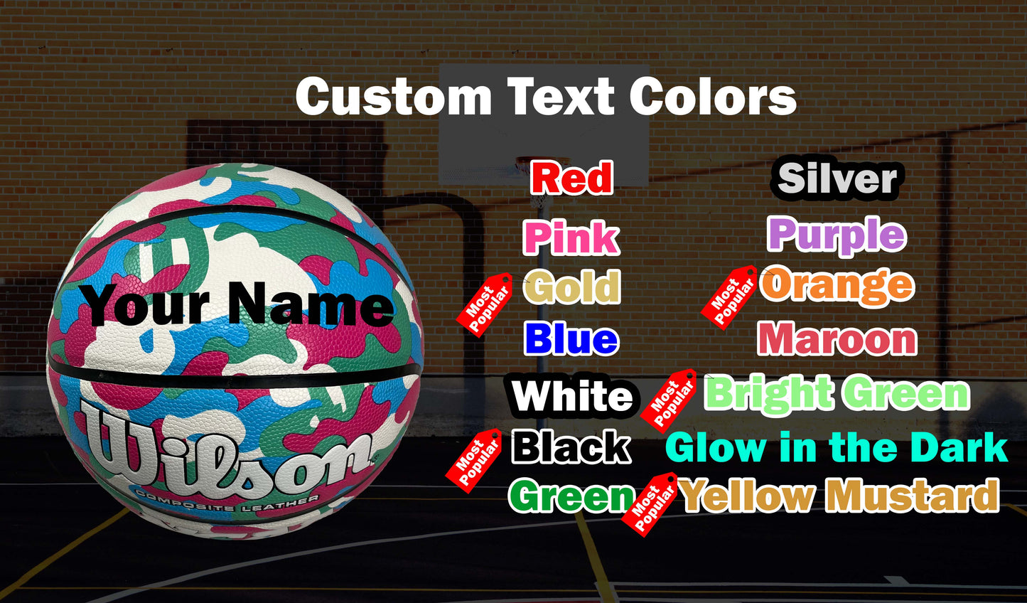 Custom Text Colors Option.