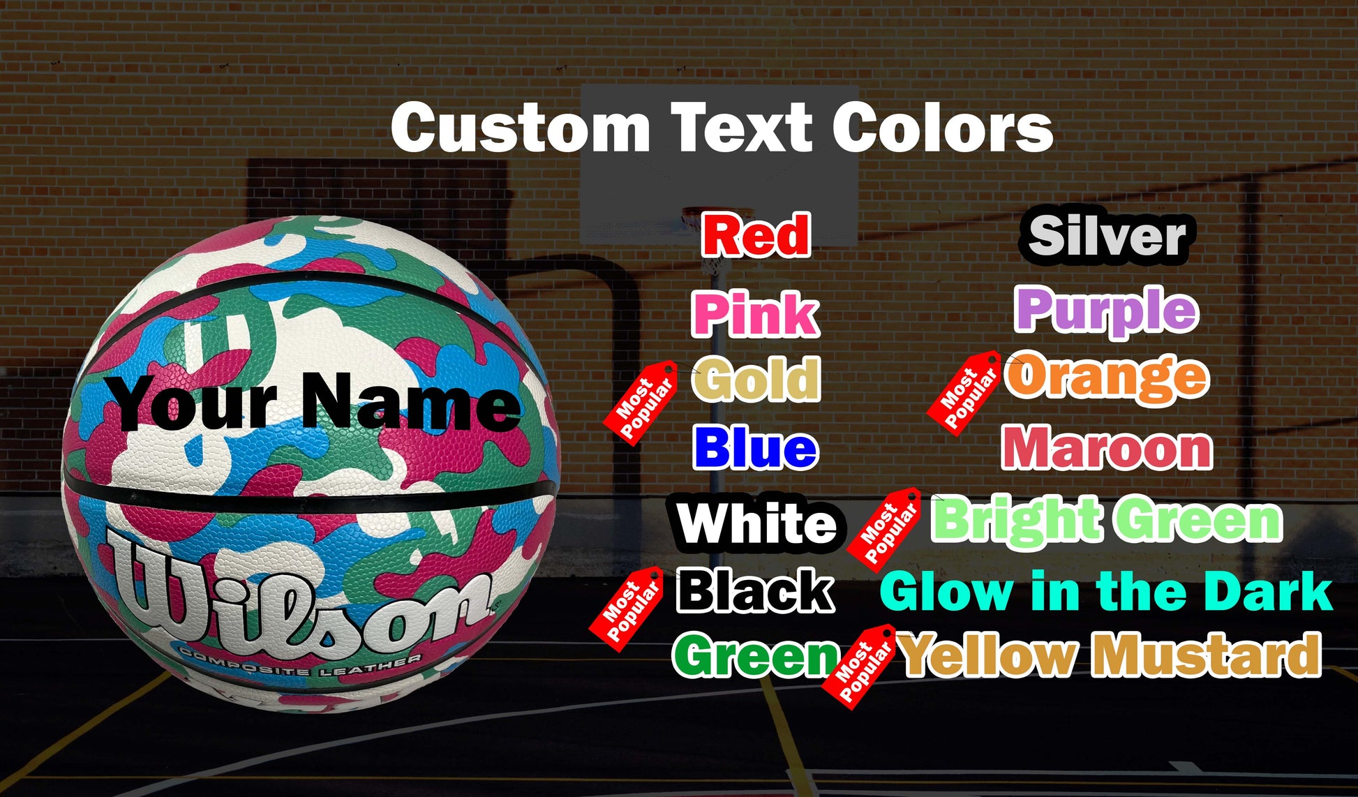 Custom Text Colors Option.