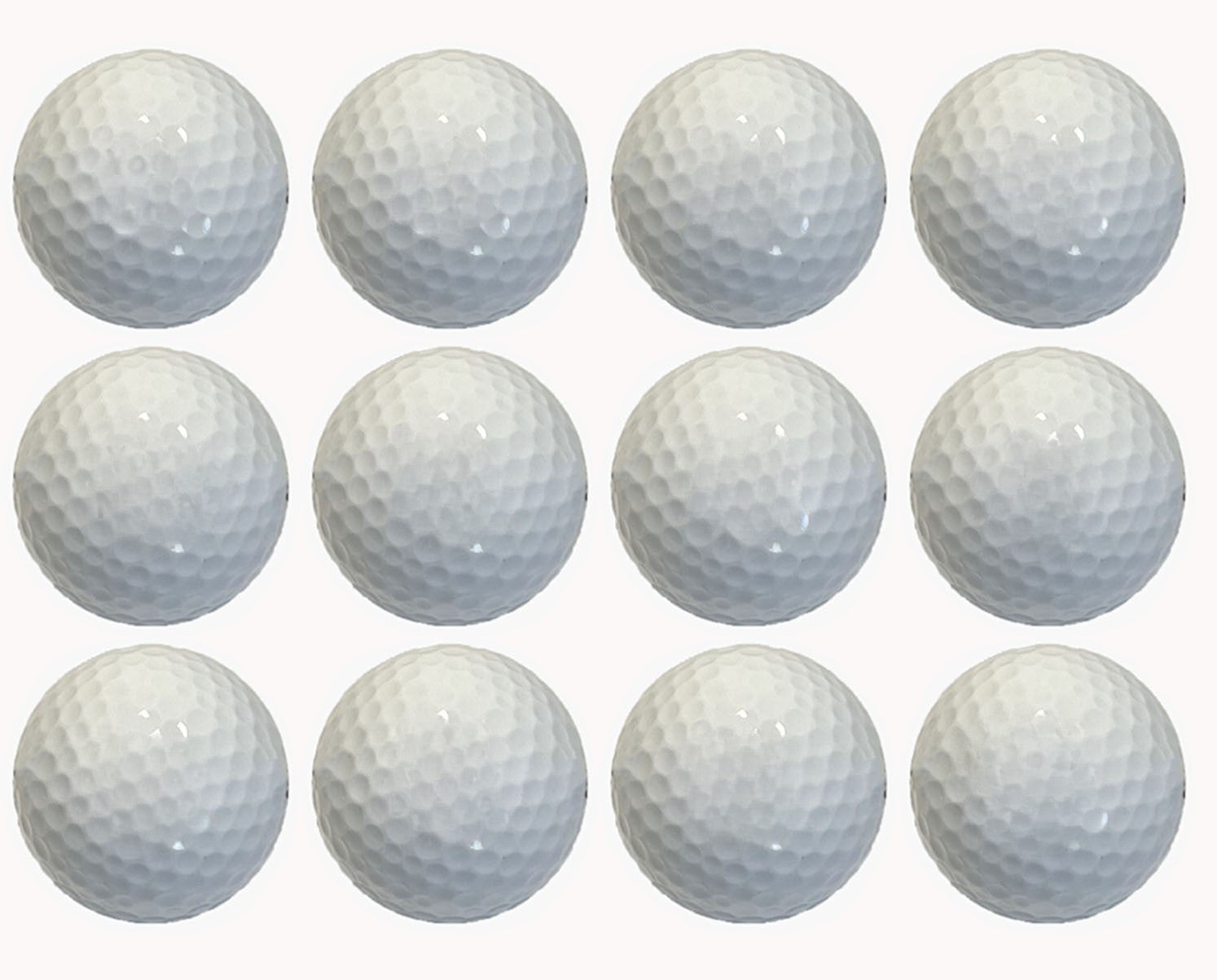 White Golf Balls Blank Without Any Brand or Text Nonbranded