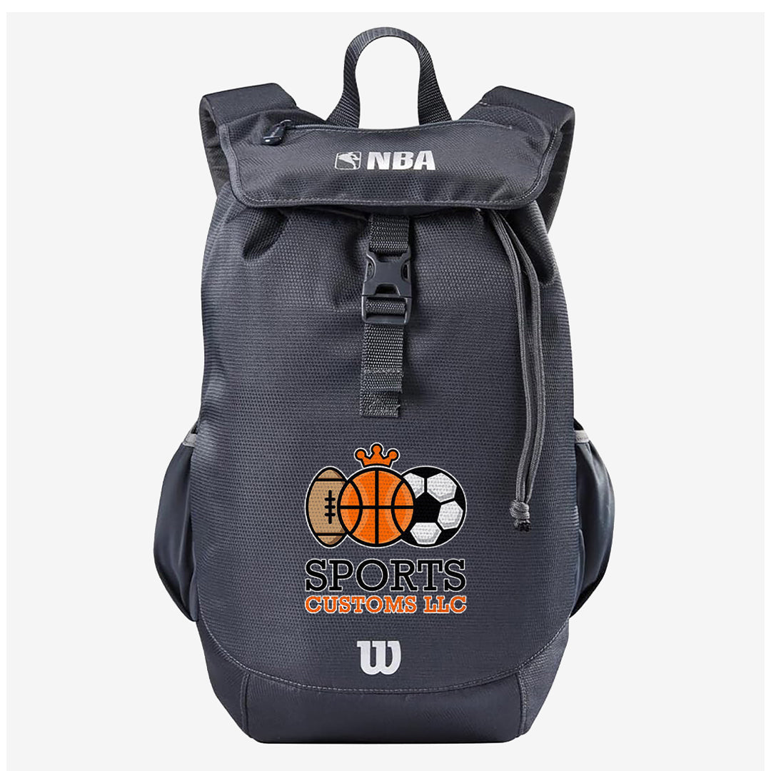 Customized Wilson NBA Basketball Backpack Logo Sample