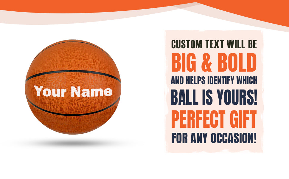 Customized Personalized Orange Basketball Features Benefits
