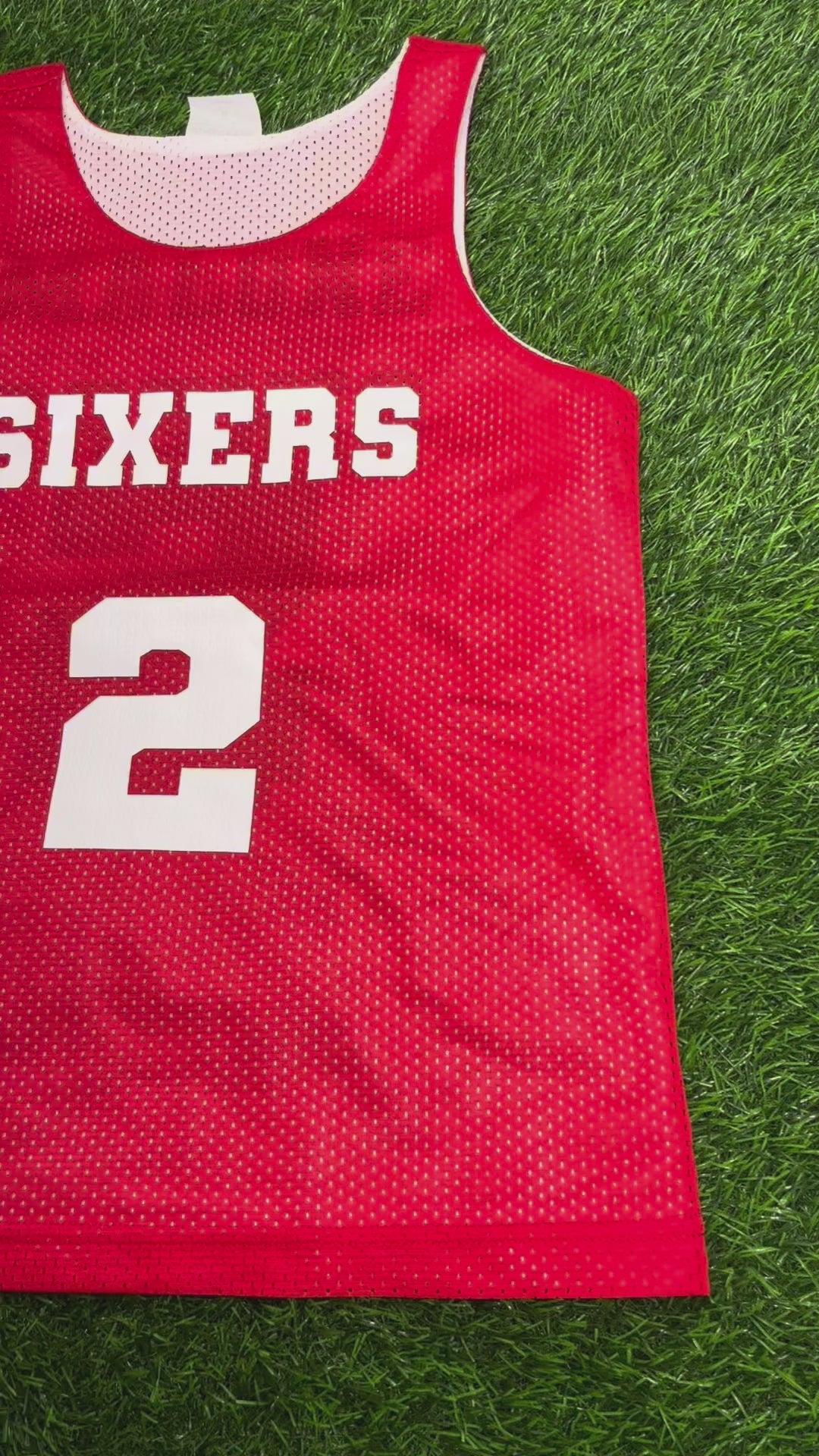 Customized Mesh Basketball Jersey Personalized Reversible Side