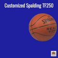Load and play video in Gallery viewer, Customized Spalding TF250 Indoor Outdoor Basketball Size 29.5&quot; 28.5&quot; or 27.5&quot;

