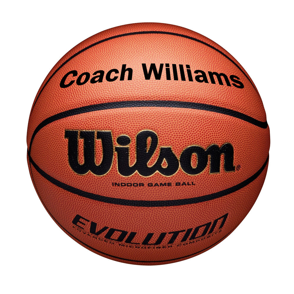 Customized Coach Basketball Black