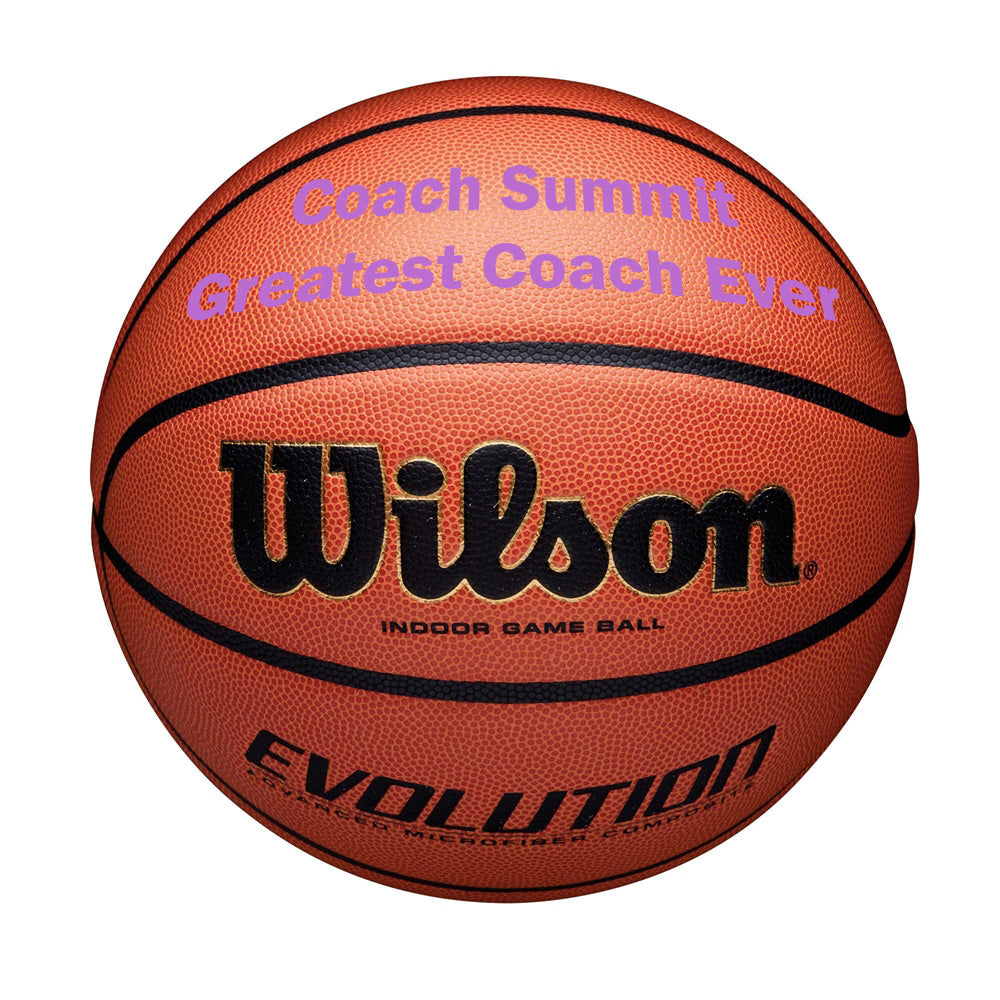 Custom Coach Basketball Purple