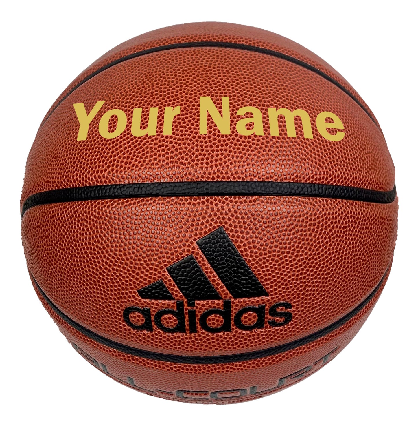 Customized Adidas Basketball Gold
