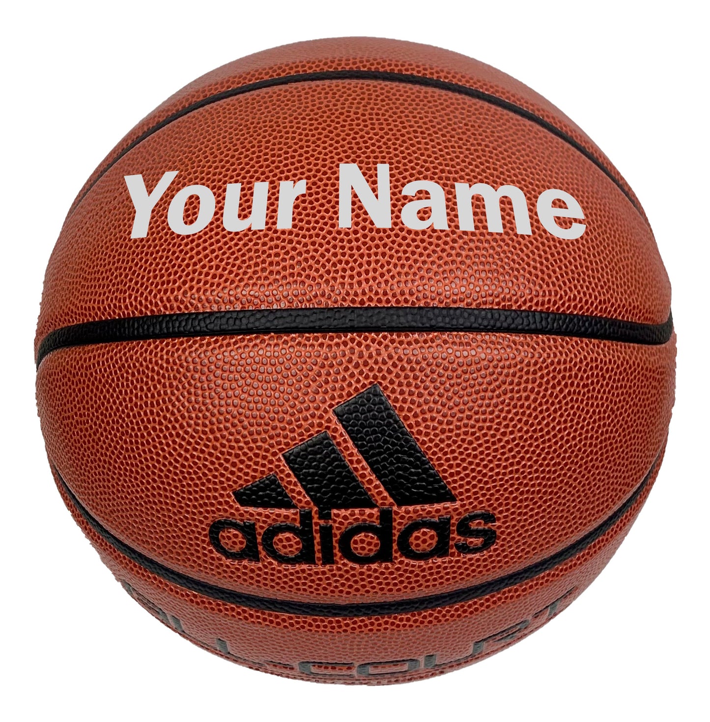 Customized Adidas Basketball Silver