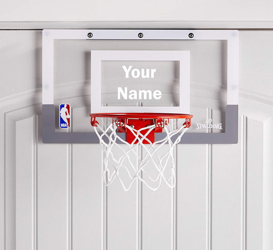 Customized Spalding Mini Basketball Hoop White