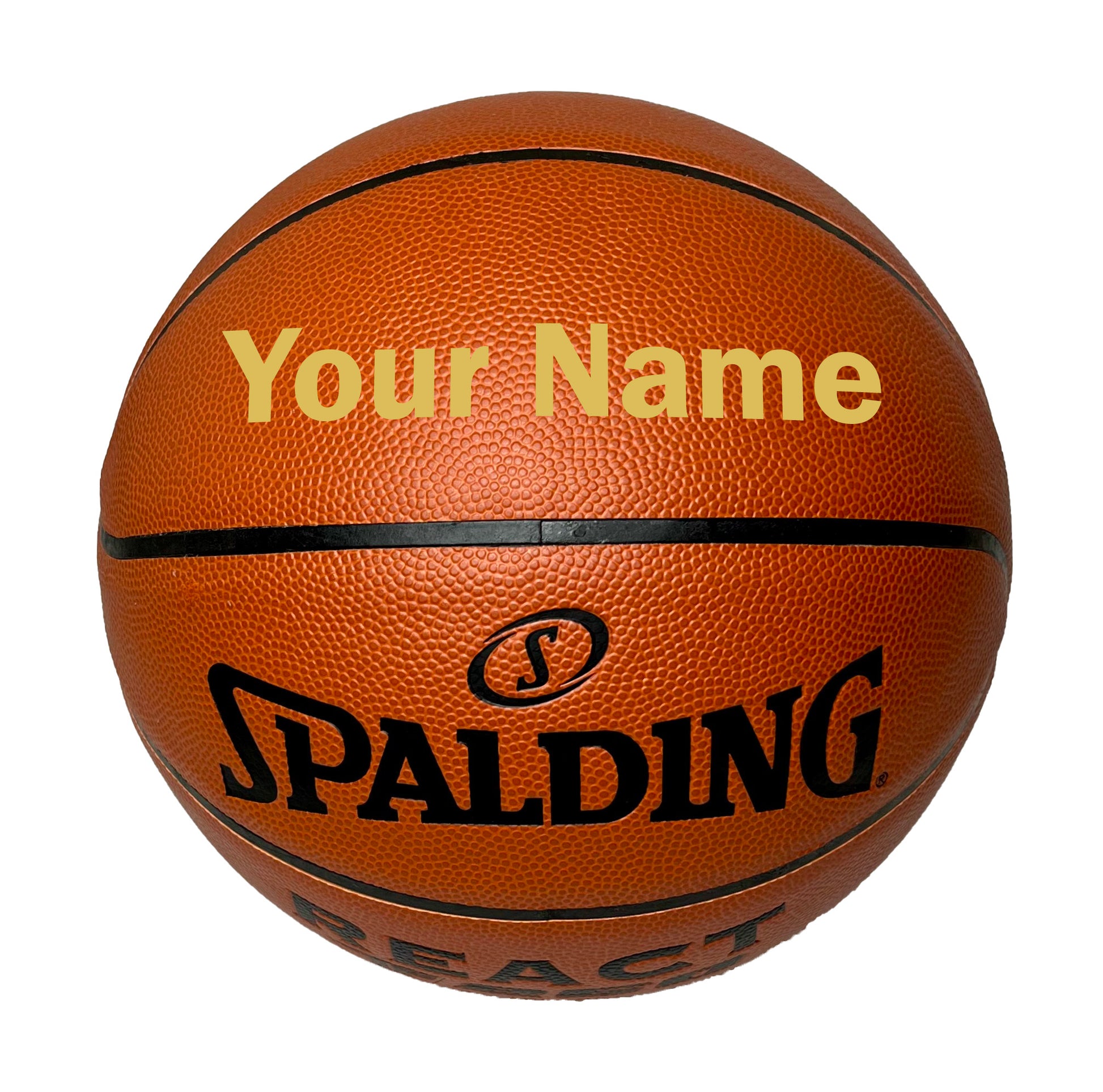 Customized Spalding TF250 Basketball Gold