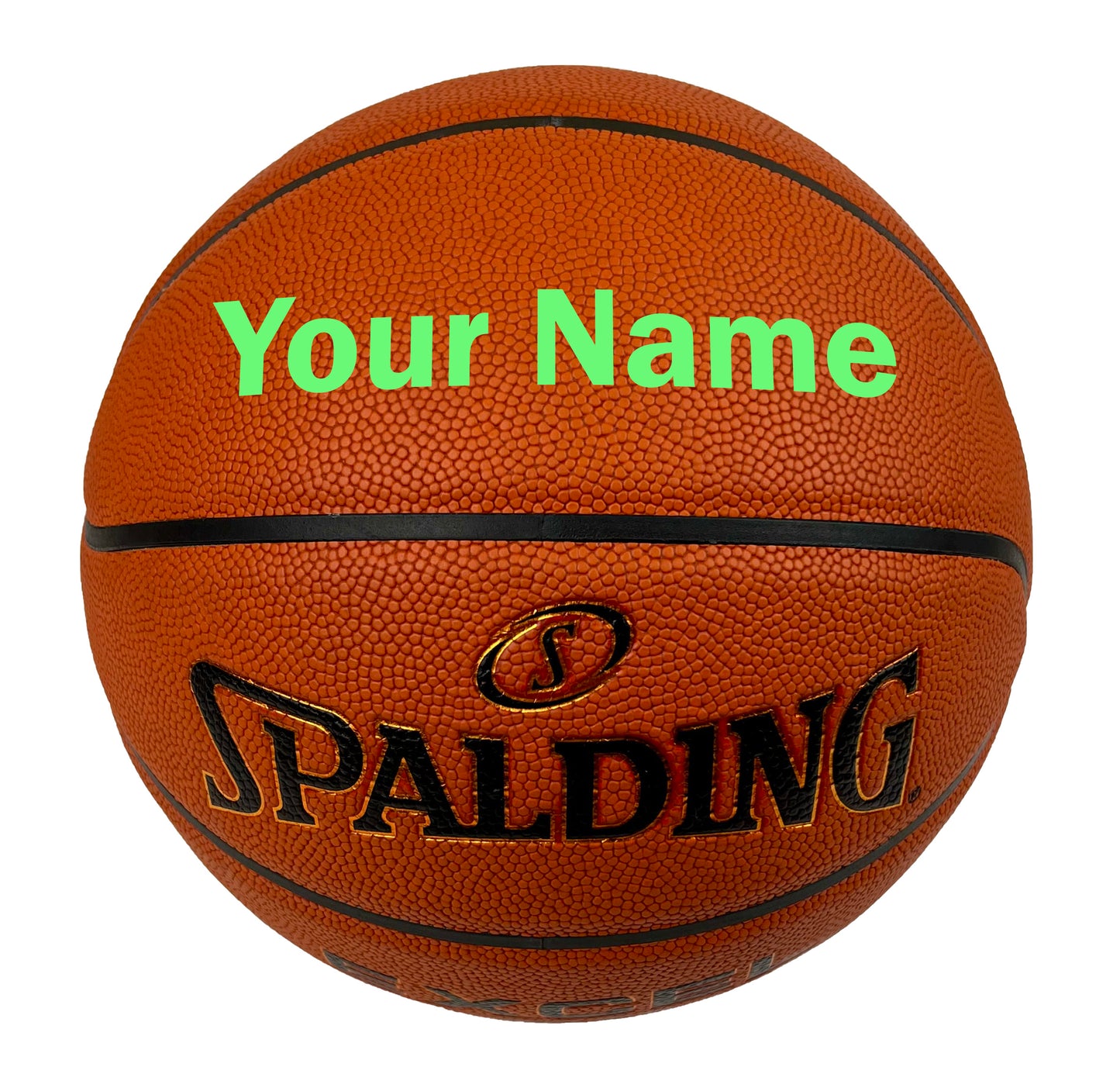 Customized Spalding TF500 Basketball Bright Green