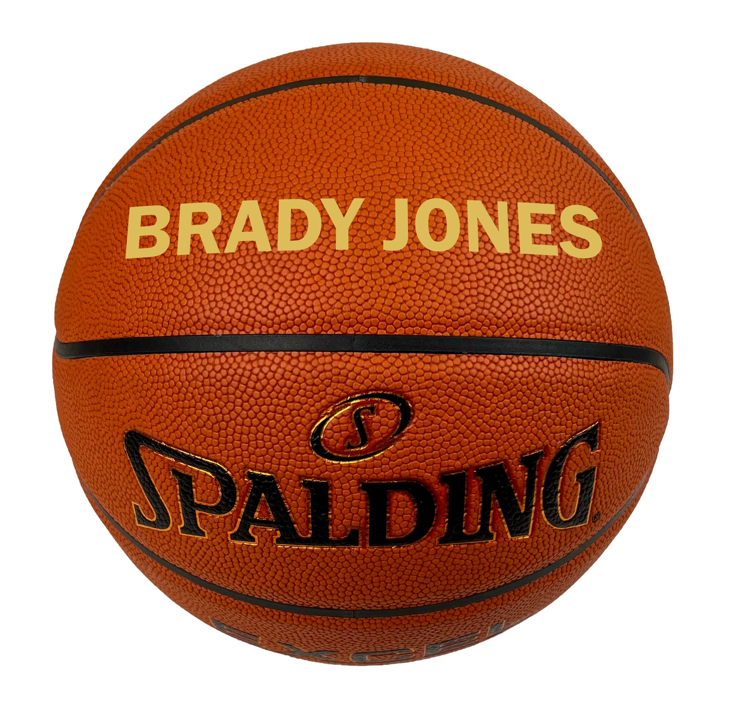 Customized Spalding TF500 Basketball Gold