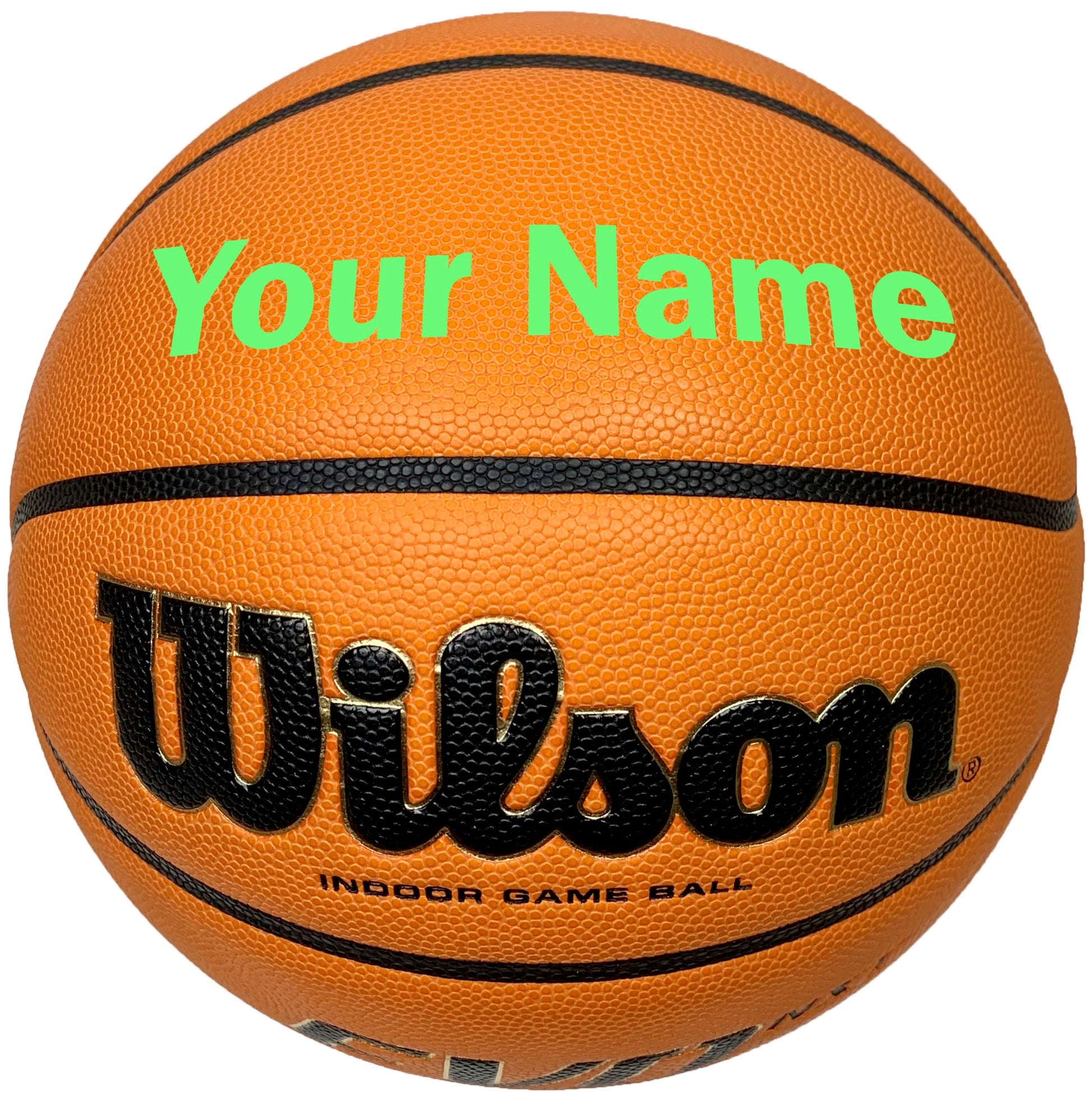 Customized Wilson Evo NXT Basketball Bright Green