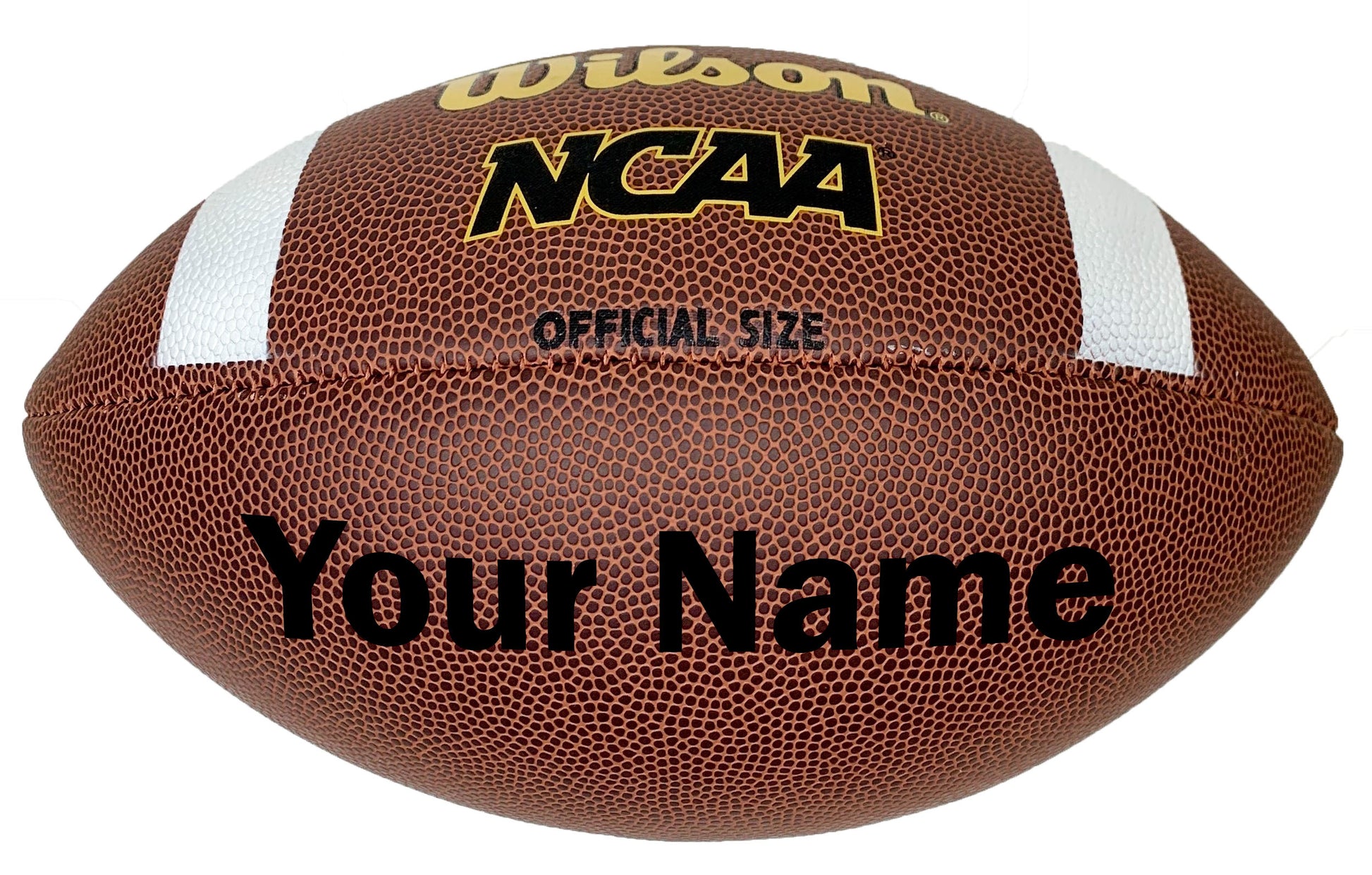 Customized Wilson NCAA Football Black