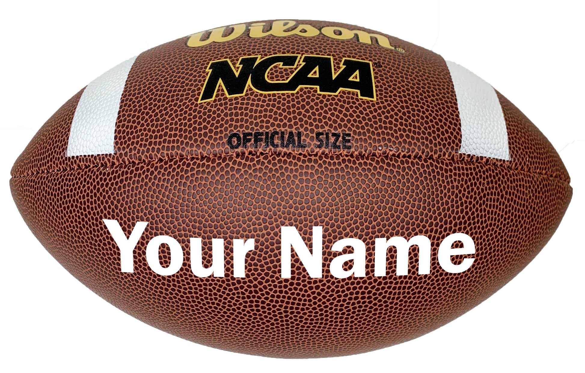 Customized Wilson NCAA Football White