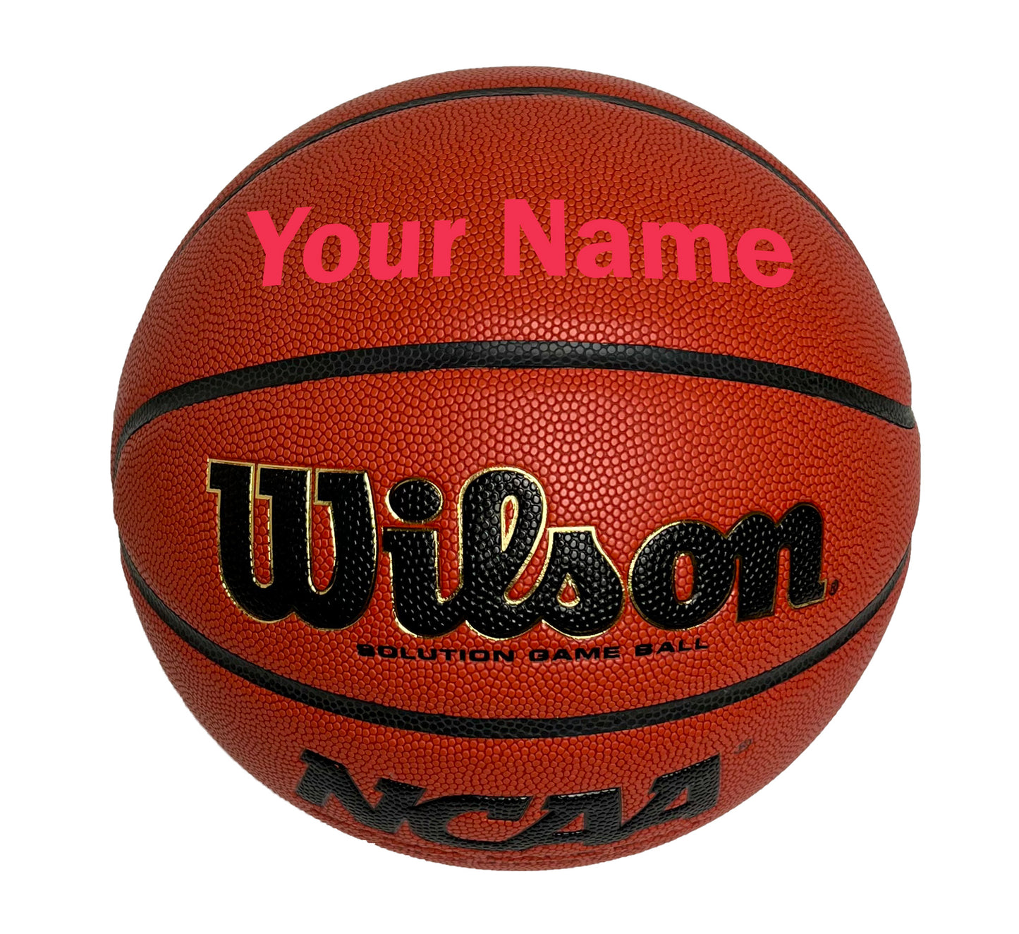 Customized Wilson NCAA Solution Basketball Maroon