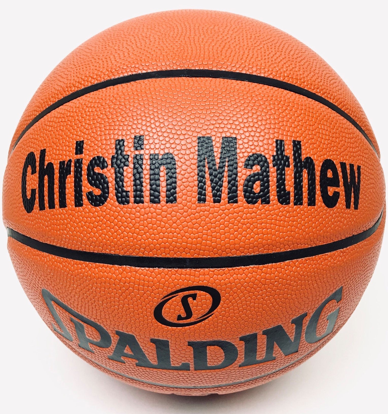 Spalding Customized Basketball Gift with Black Text