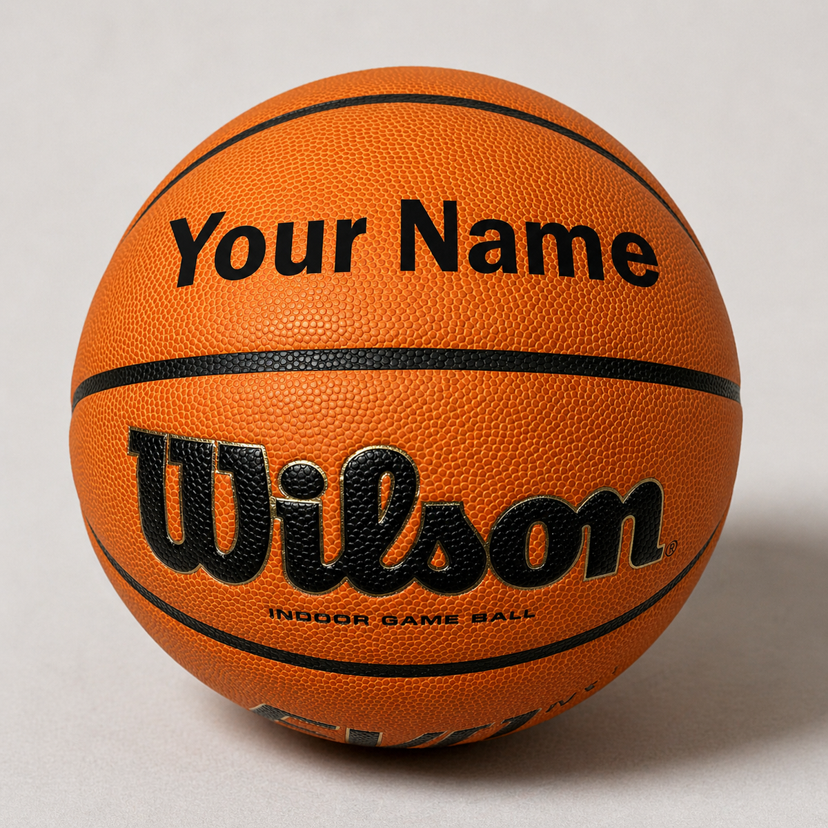 Customized Wilson NCAA EVO NXT Basketball with Custom in Black Color