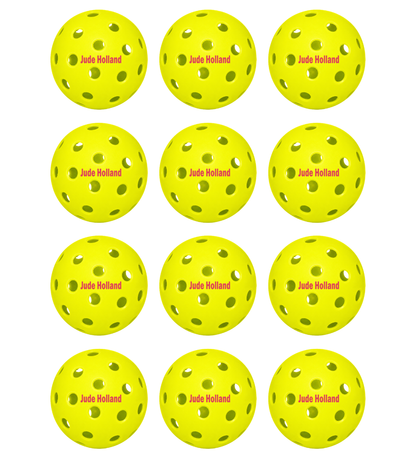 Customized Franklin Pickleballs, 12 Pack Outdoor Pickleballs