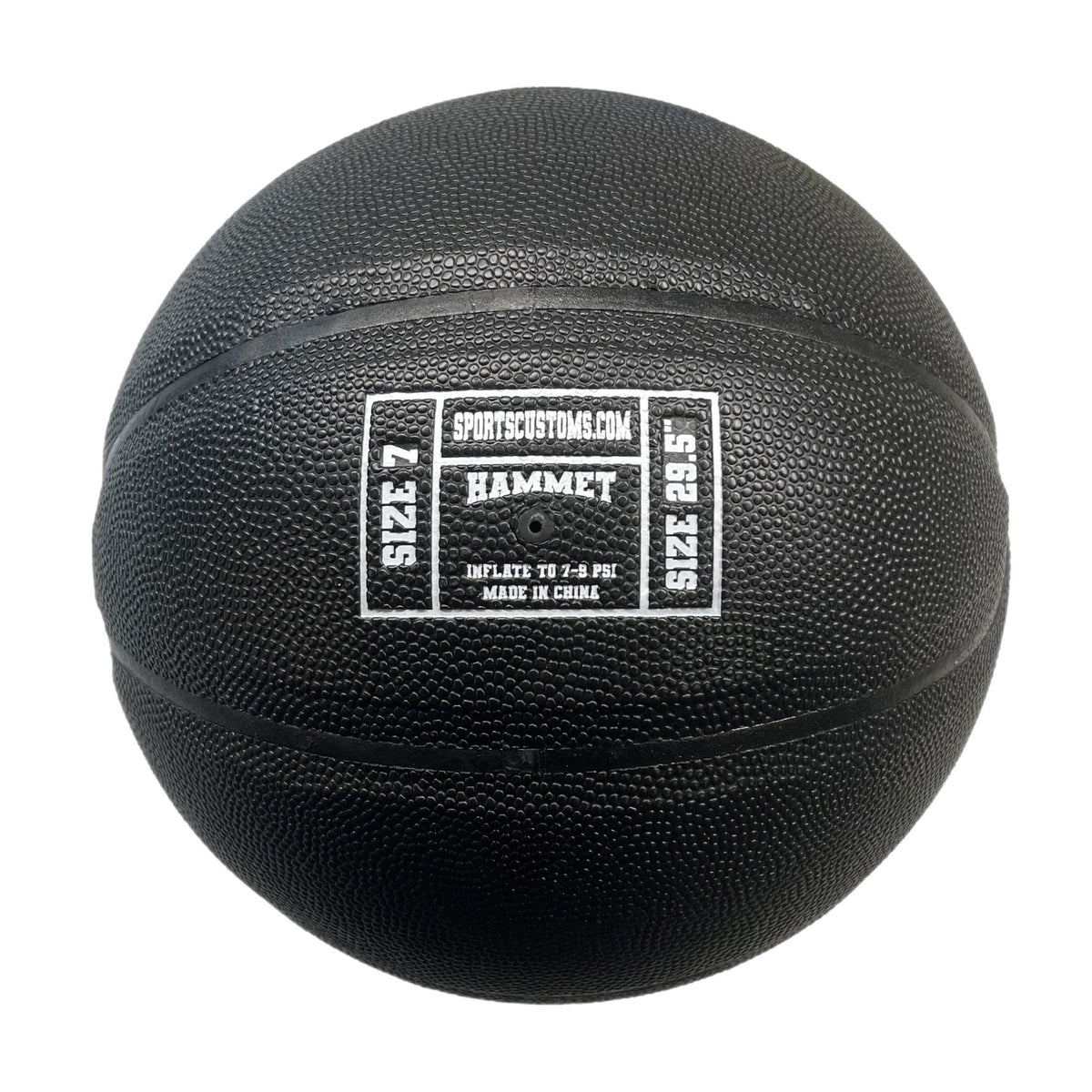 Black Basketball Non Branded Promotional Ball