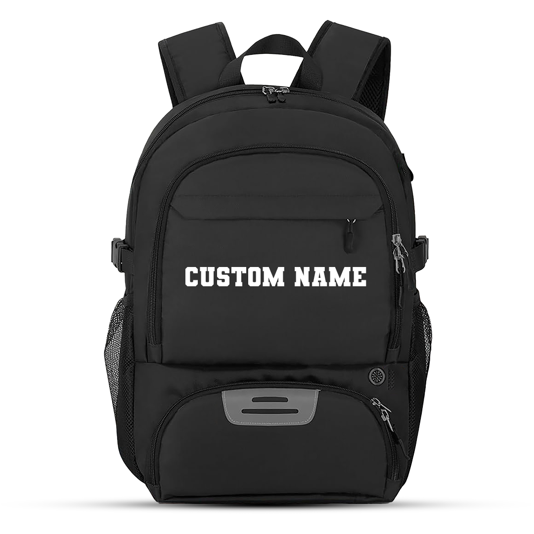 Personalized BasketballBlackBagBackpackBasketballA