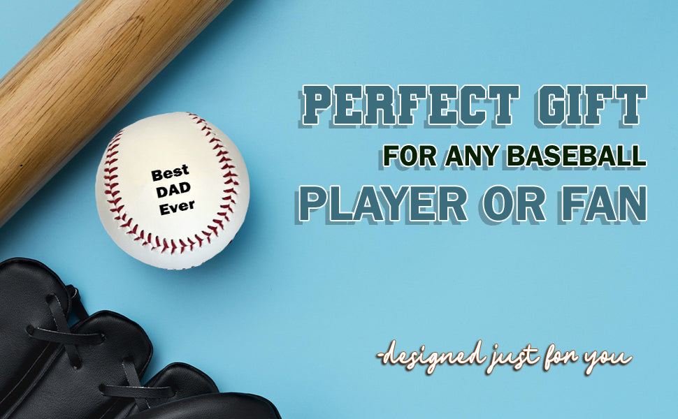 Best Dad Ever Baseball White 4